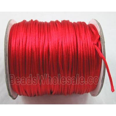 Satin Rattail Cord, red