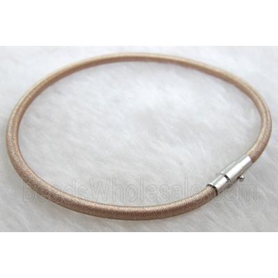 silk-braiding Rubber bracelet, magnetic clasp