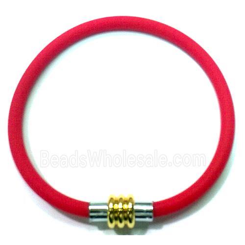 Jewellry Making necklace and bracelet cord, rubber, red