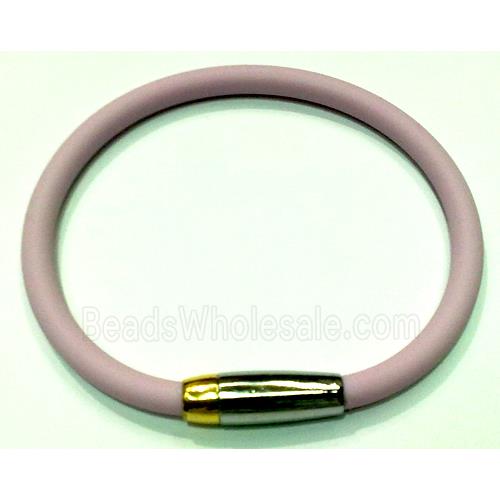 Jewellry Making necklace and bracelet cord, rubber, lt.purple