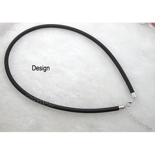 Rubber Cord, hollow, blue