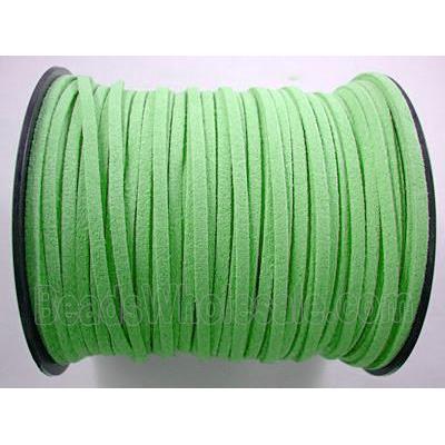 green Synthetic Suede Cord