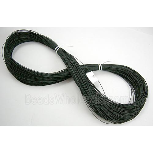 waxed wire, round, grade a, black