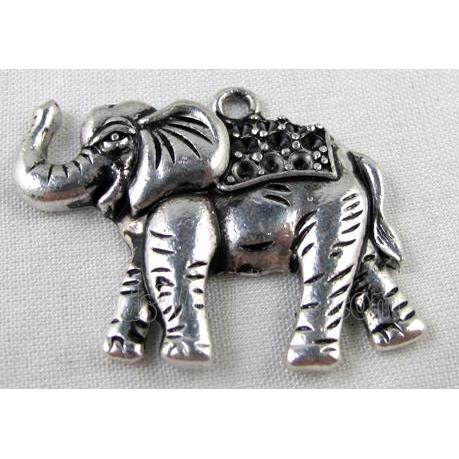 Tibetan Silver elephant pendant