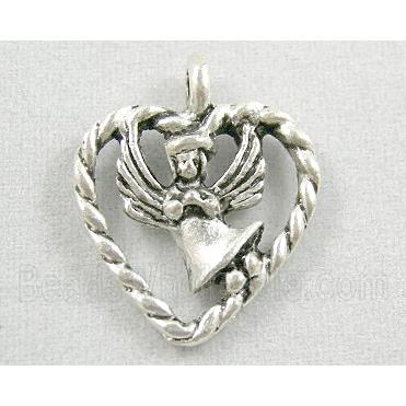 Tibetan Silver  Angel Charms