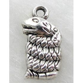 Tibetan Silver snake pendants, Lead free and nickel Free