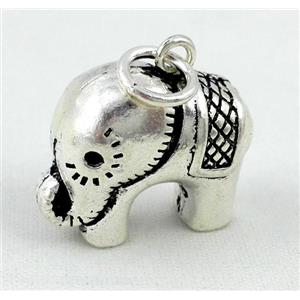 Thailand Sterling Silver pendant, antique silve, approx 20-23mm [925ATS025]