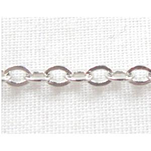 sterling silver chain, 3.3x4.75mm, approx 11g per meter [925CH02-60C]