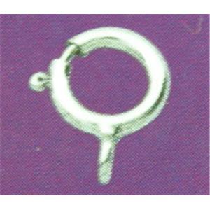 sterling silver Spring Ring clasp, 6mm [925THSR6-S]
