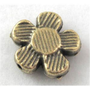 Tibetan Silver spacers, Antique Bronze, 10mm dia [A0451BP]