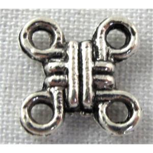 Tibetan Silver connector, 10x10mm [A0896]
