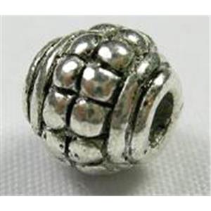 Tibetan Silver spacer beads, 7.5mm diameter [A583]