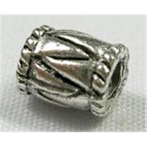 Tibetan Silver spacer beads, 6mm length, 4mm dia [A64]