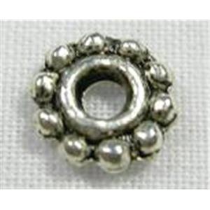 Tibetan Silver spacer beads, 6mm diameter [AA145]