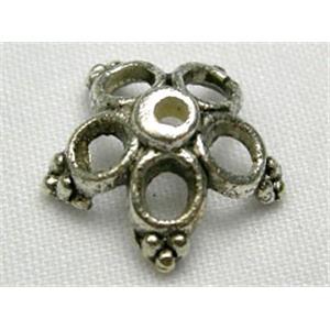 Tibetan Silver beadcaps, 11.5mm diameter [AA840]