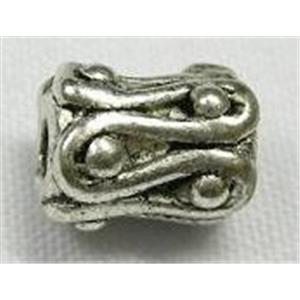 Tibetan Silver spacer beads, 7mm length 5mm wide [AB136]