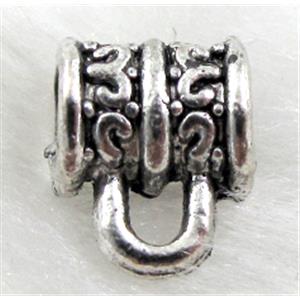 Tibetan Silver Hanger, 5.5x8mm, hole:3mm [AB620]