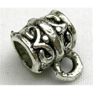 Tibetan Silver hangers, 8mm diameter [AB621]