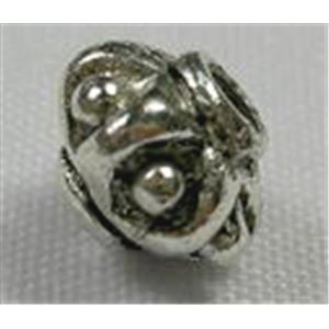 Tibetan Silver spacer beads, 6.5mm diameter [AB652]