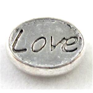 Tibetan Silver LOVE beads, 8x10mm [AC04-564]