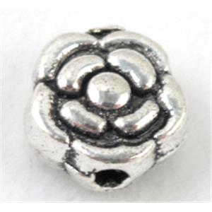 Tibetan Silver Spacers bead, non-nickel, 10mm dia [AC04-611]