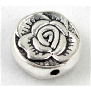 Tibetan Silver Spacers bead, non-nickel, 10mm dia [AC04-612]