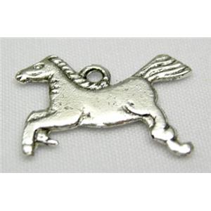 Tibetan Silver Horse charms, 20mm length [AC280]