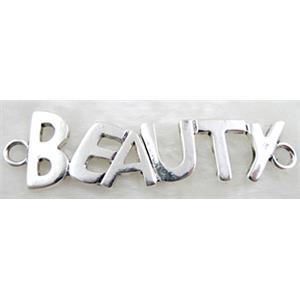 Beauty, Tibetan Silver Charms Non-Nickel, 78x22mm [AD15818]