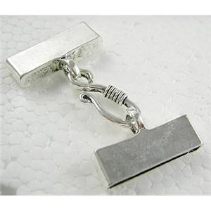 Tibetan Silver connector, Lead free and nickel Free, 44x25mm [AD17118FF]