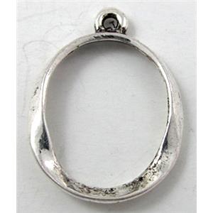 Tibetan Silver pendant non-nickel, 17x24mm [AD18679]