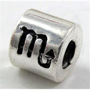 Stopper Beads, Screw, Tibetan Silver Non-Nickel, 9mm dia, hole:4mm [AD26906]