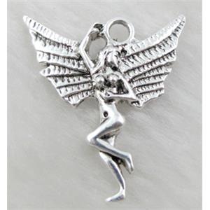 Tibetan Silver pendants, Lead free and nickel Free, animal, 27x25mm [AD29616FF]