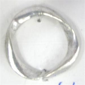 Tibetan Silver connector and ring, Lead free and nickel Free, 8mm dia [AD36360FF]