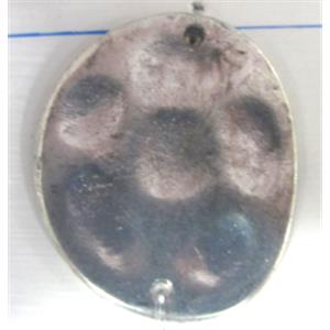 Tibetan Silver connector, Non-Nickel, 29x24mm [AD38647]