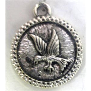 Tibetan Silver pendant non-nickel, 24x19mm [AD40336]