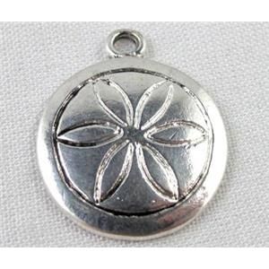 Tibetan Silver pendant non-nickel, 25x20mm [AD40548]