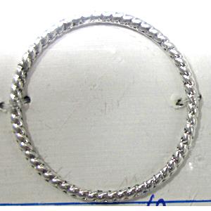Tibetan Silver links, Non-Nickel, 25mm dia [AD40682]