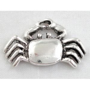 Tibetan Silver spider pendants, Lead free and nickel Free, 25x17mm [AD42368FF]