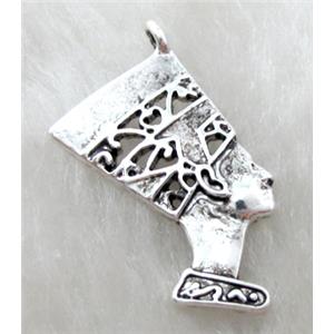 Tibetan Silver charm pendant, Lead free and nickel Free, 15x25mm [AD42681FF]