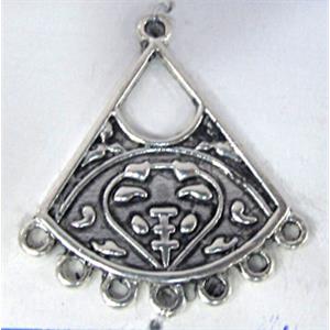 Tibetan Silver pendant, Lead free and nickel Free, 28x26mm [AD42796FF]