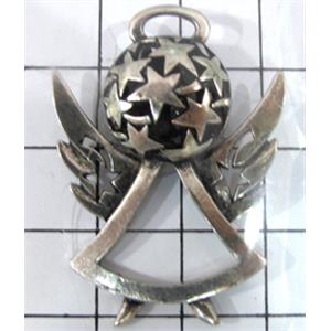 Tibetan Silver pendants, Non-Nickel, 38x27mm [AD45241]