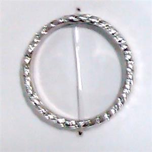 Tibetan Silver ring beads, Lead free and nickel Free, 18mm dia [AD48502FF]