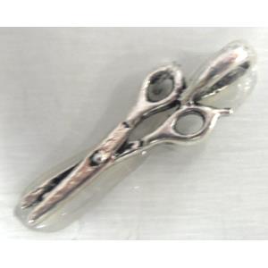Tibetan Silver Forfex pendant non-nickel, 25x8mm [AD5290]