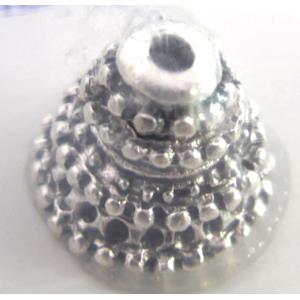 Tibetan Silver caps bead, Lead and nickel Free, 15x10mm [AD6705FF]