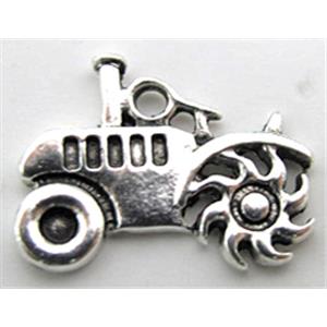 Tibetan Silver charm bead, Lead free and nickel Free, 20mm wide, 15mm high [AD72887FF]