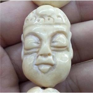 antique cattle bone beads, buddha, approx 20x28mm [BJAS022]