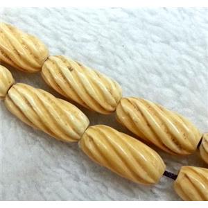 antique cattle bone beads, tube, approx 10x20mm, 2mm hole [BJAS032]