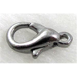 Black color Plated Alloy Claw Lobster Clasp, approx 12mm length [BLP-CLASP-12MM]