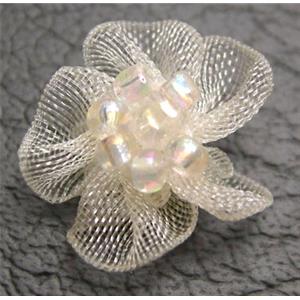 Handcraft Fabric Flower, 14mm diameter [CASF016]