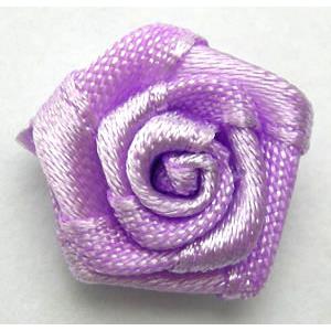 Violet Hand-Weave Clothing Rose Flower, 16mm diameter [CASF029]